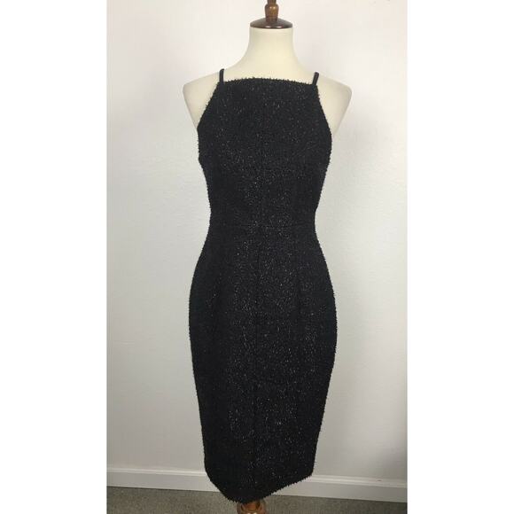 H&M Textured Knee Length Bodycon Sheath Dress Party - Picture 1 of 9